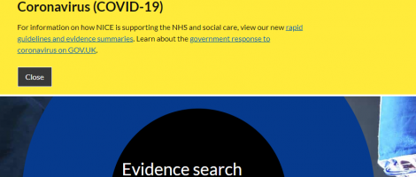 NHS Evidence Screenshot Image