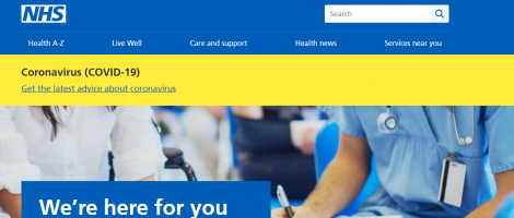 NHS Website Screenshot Image