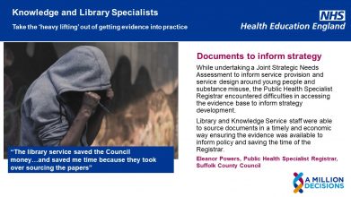 An impact case study about how an apprentice library assistant sources research papers to save people time.f a person wearing a hooded jacket - "The library service saved the Council money...and saved me time because they took over sourcing the papers"  
